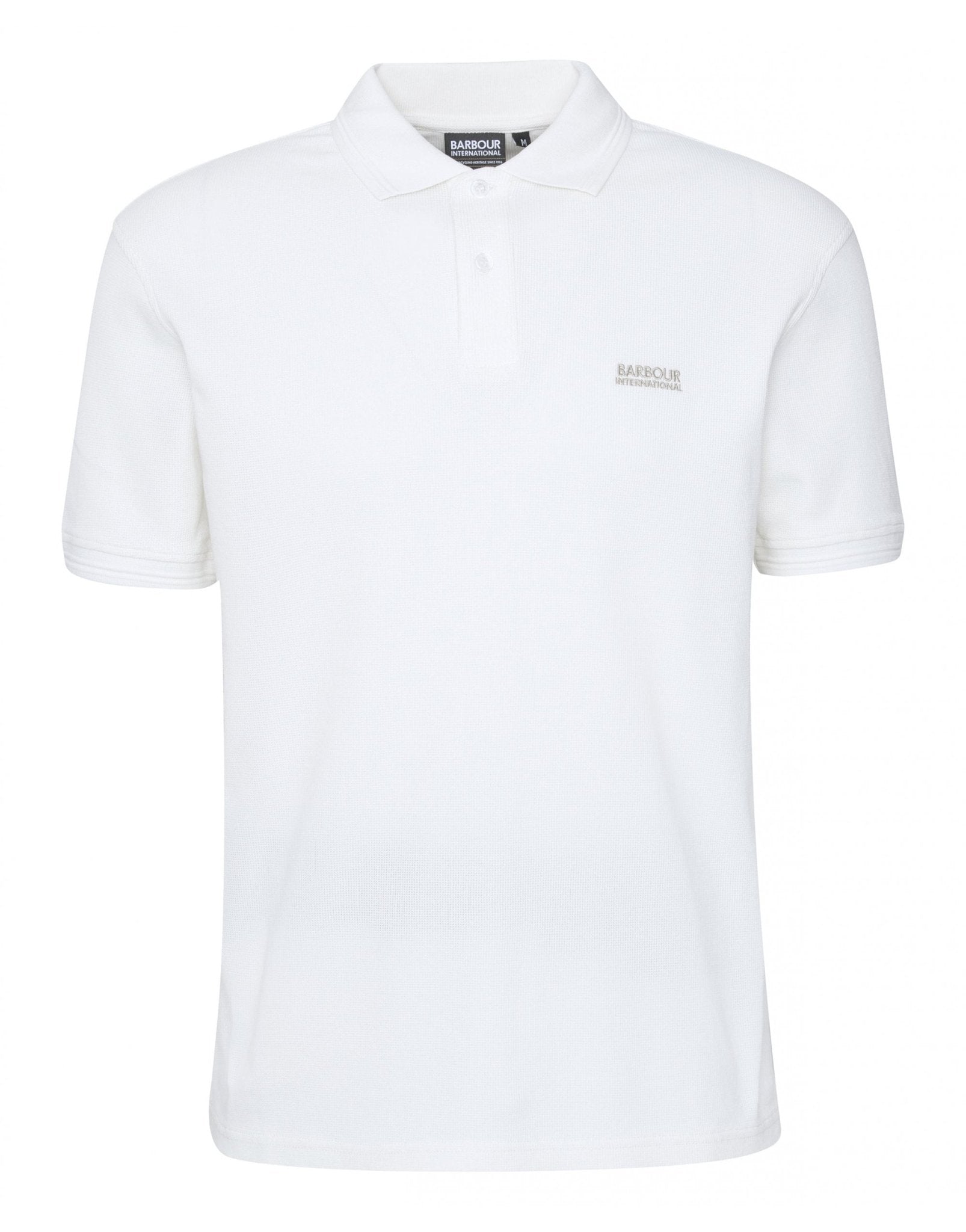 Young Ideas/Henmores - Charlie Textured Polo Shirt - WH32 Whisper White - M