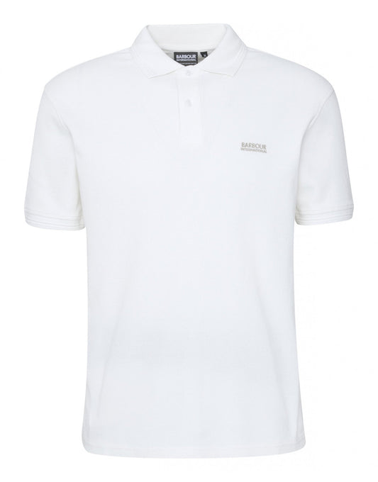 Young Ideas/Henmores - Charlie Textured Polo Shirt - WH32 Whisper White - M