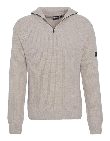 Young Ideas/Henmores - Chester Funnel Quarter Zip - BK11 Black - M