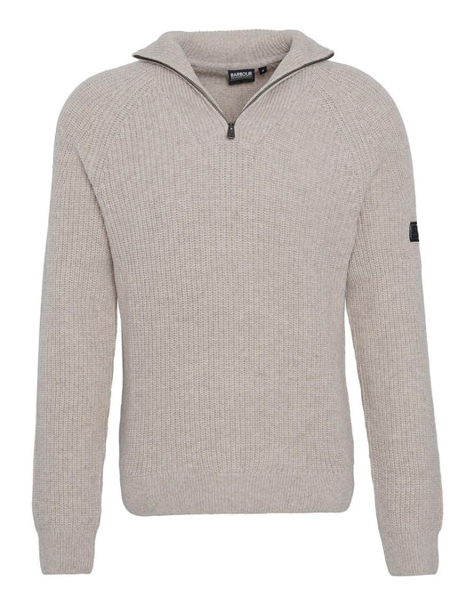 Young Ideas/Henmores - Chester Funnel Quarter Zip - BK11 Black - M