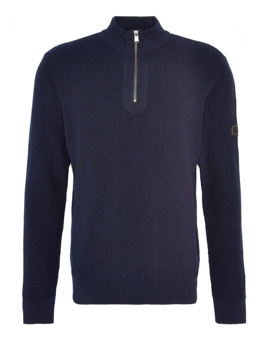 Young Ideas/Henmores - Crawley Funnel Neck Jumper - NY91 Navy - M