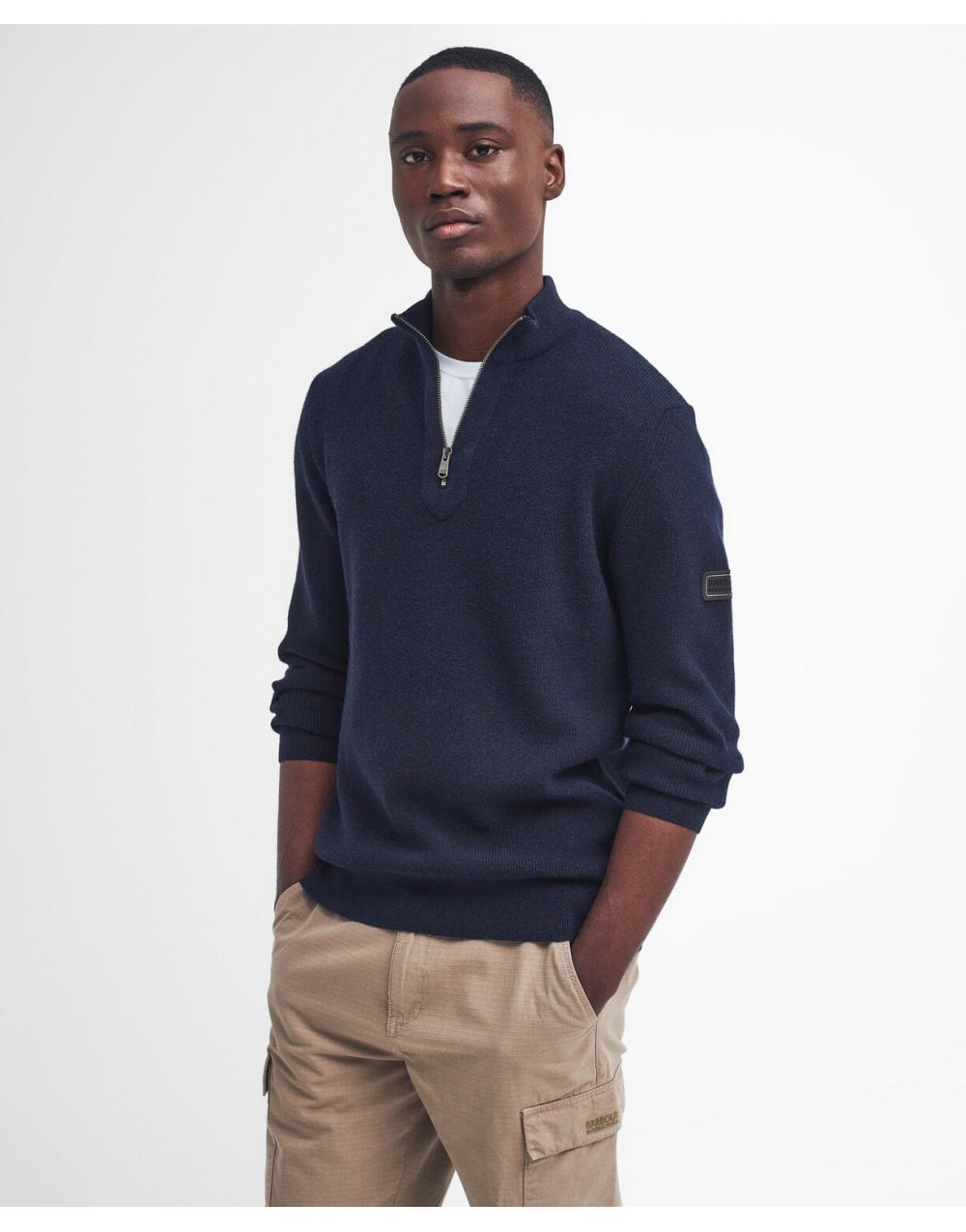 Young Ideas/Henmores - Crawley Funnel Neck Jumper - NY91 Navy - M