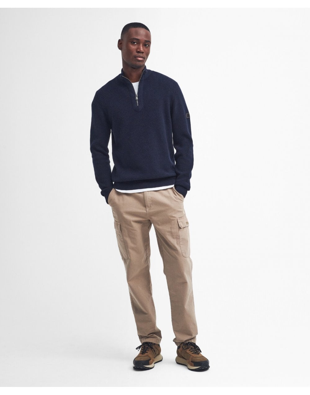 Young Ideas/Henmores - Crawley Funnel Neck Jumper - NY91 Navy - M