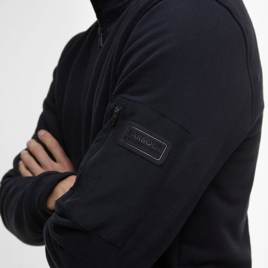 Young Ideas/Henmores - Ewan Half Zip Funnel Neck - BK11 Black - M