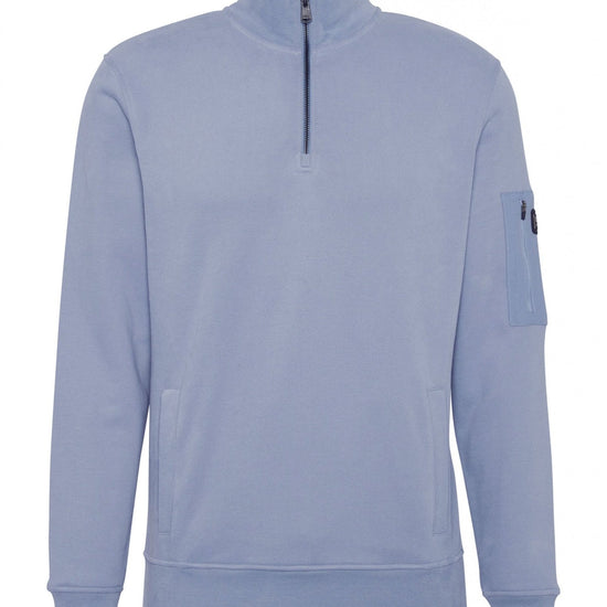 Young Ideas/Henmores - Ewan Half Zip Funnel Neck - BK11 Black - M