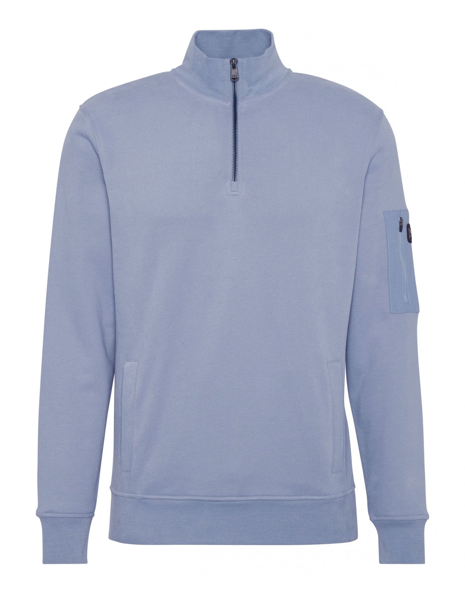 Young Ideas/Henmores - Ewan Half Zip Funnel Neck - BK11 Black - M