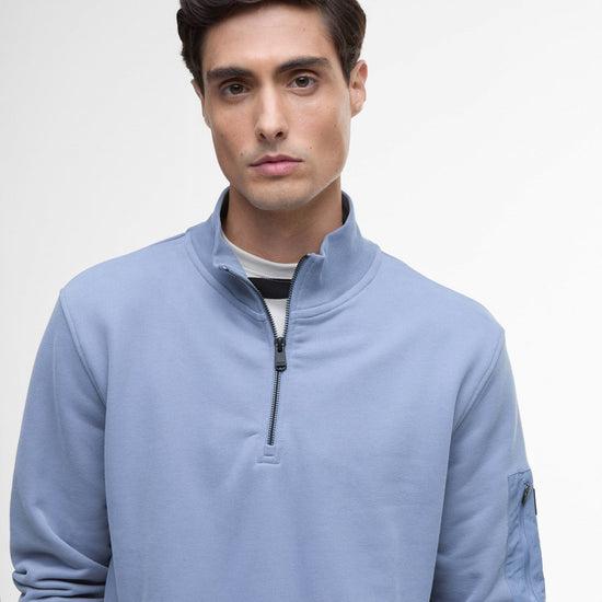 Young Ideas/Henmores - Ewan Half Zip Funnel Neck - BK11 Black - M