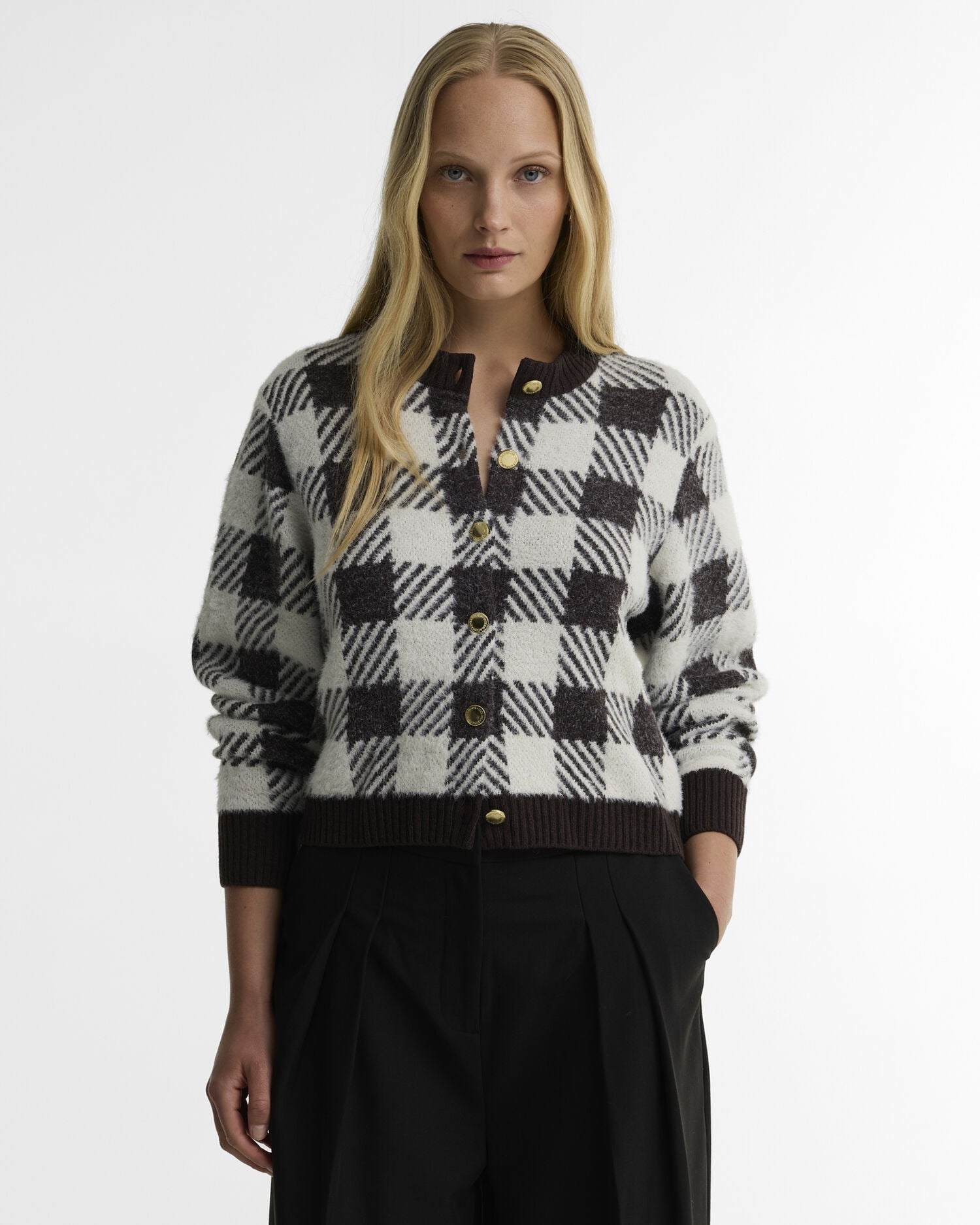 Young Ideas & Henmores -Halina Knitted Cardigan -BR75 Truffle Multi -8