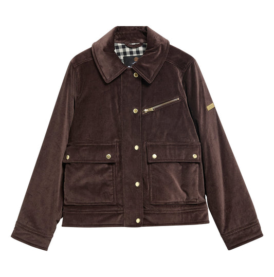 Young Ideas & Henmores -Hanson Velvet Casual Jacket -BR31 Truffle -8