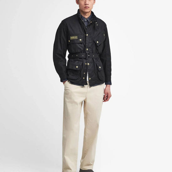 Young Ideas & Henmores -International Original Wax Jacket -BK51 Black -38