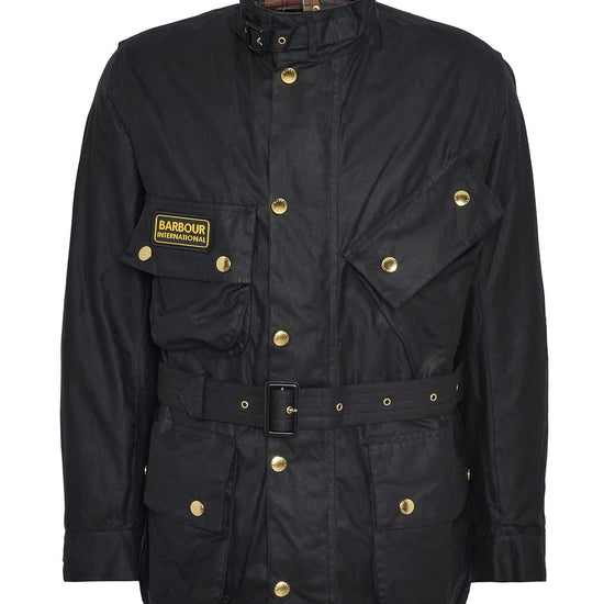 Young Ideas & Henmores -International Original Wax Jacket -BK51 Black -38