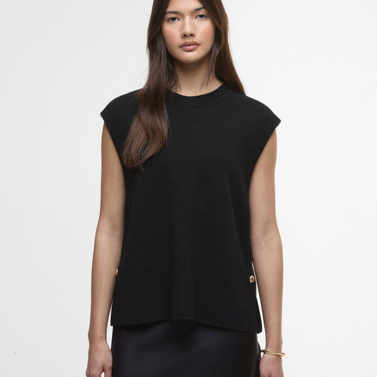 Young Ideas/Henmores - Lana Knitted Vest - BK11 Black - 8