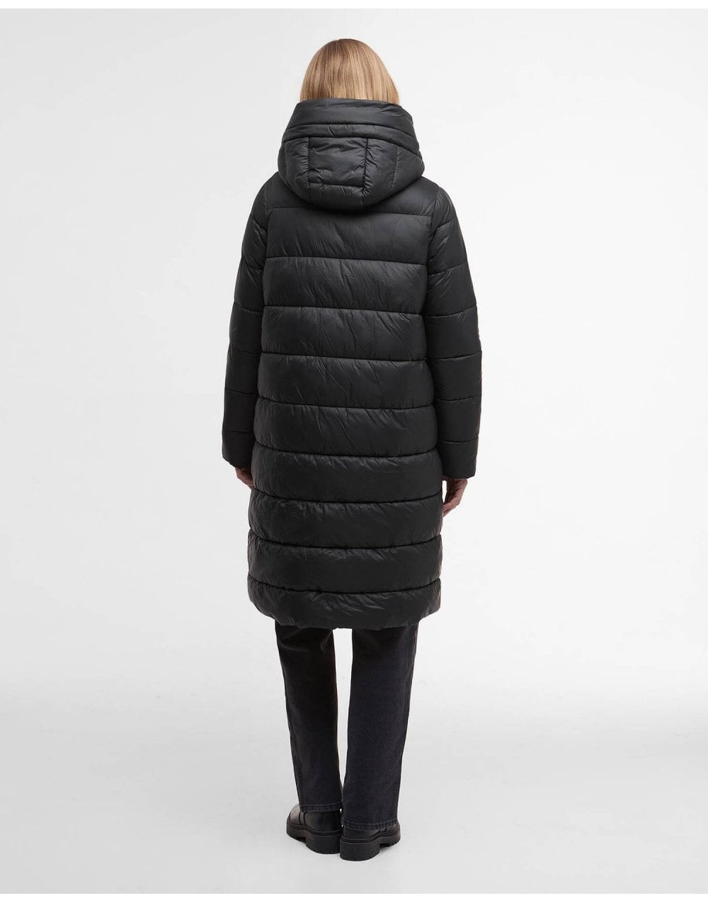 Young Ideas/Henmores - Longline Olivios Puffer Jacket - BK11 Black - 8
