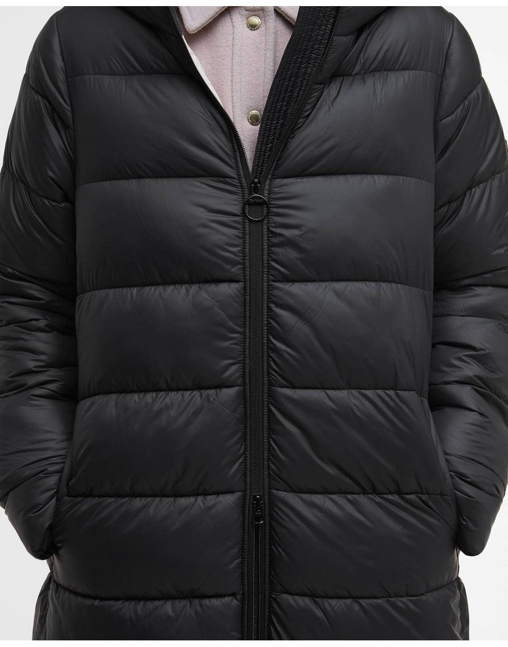 Young Ideas/Henmores - Longline Olivios Puffer Jacket - BK11 Black - 8