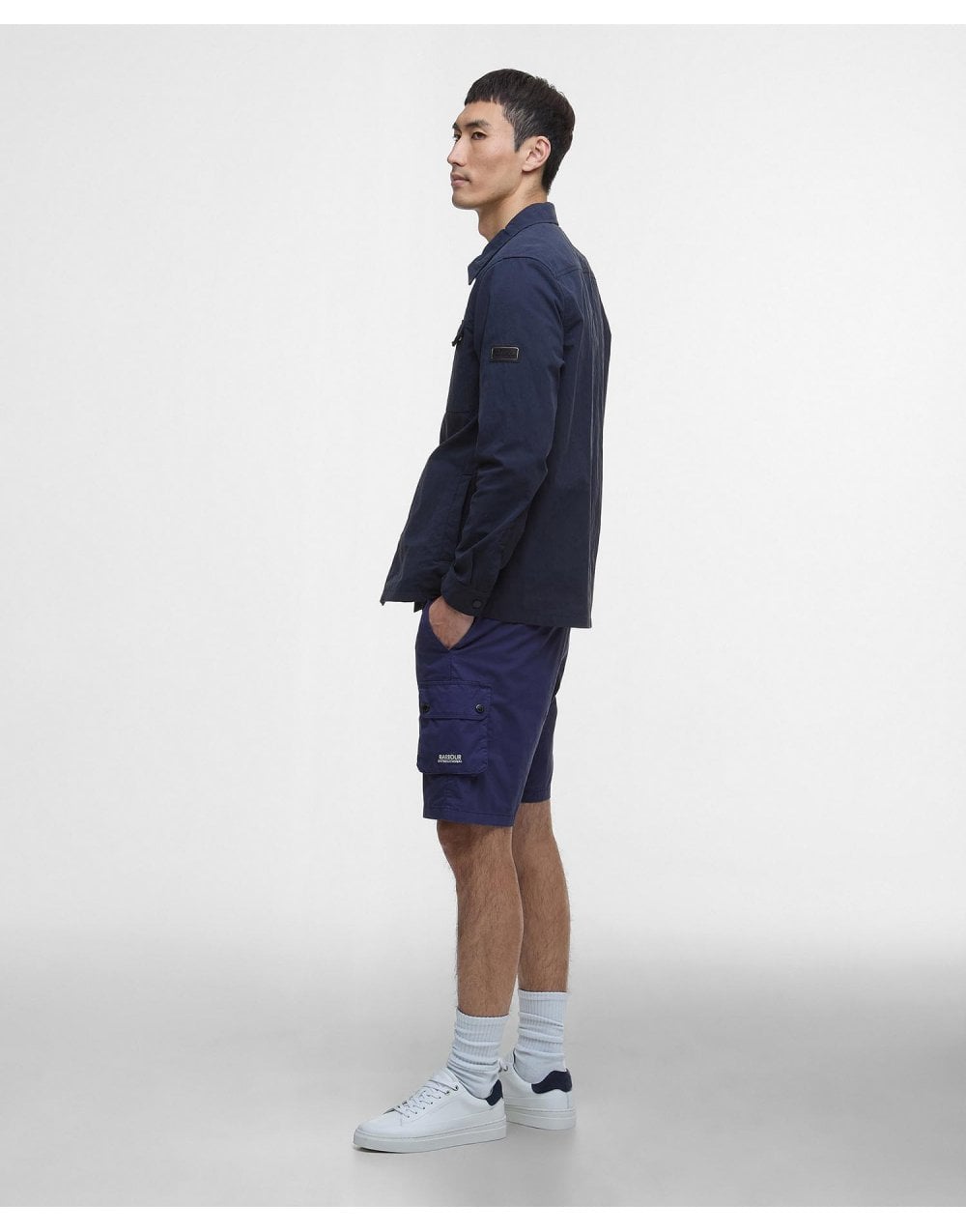 Young Ideas/Henmores - Maze Peached Overshirt - BL45 Washed Blue - M