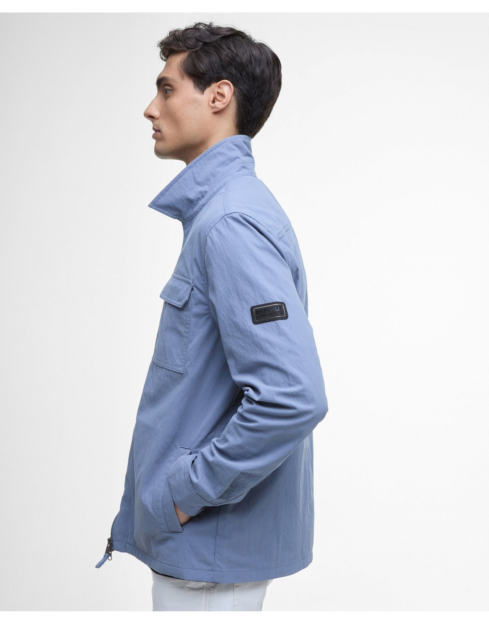 Young Ideas/Henmores - Maze Peached Overshirt - BL45 Washed Blue - M