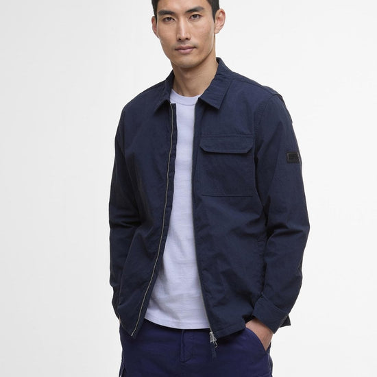 Young Ideas/Henmores - Maze Peached Overshirt - BL45 Washed Blue - M