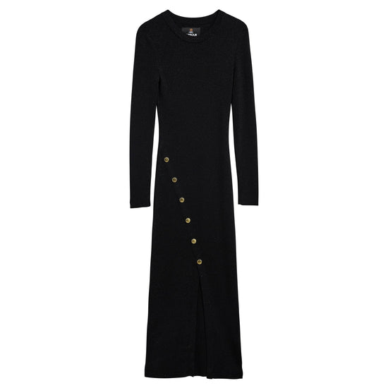 Young Ideas & Henmores -Molina Knitted Midi Dress -BK11 Black -8