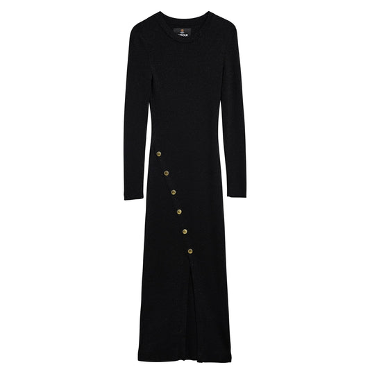 Young Ideas & Henmores -Molina Knitted Midi Dress -BK11 Black -8