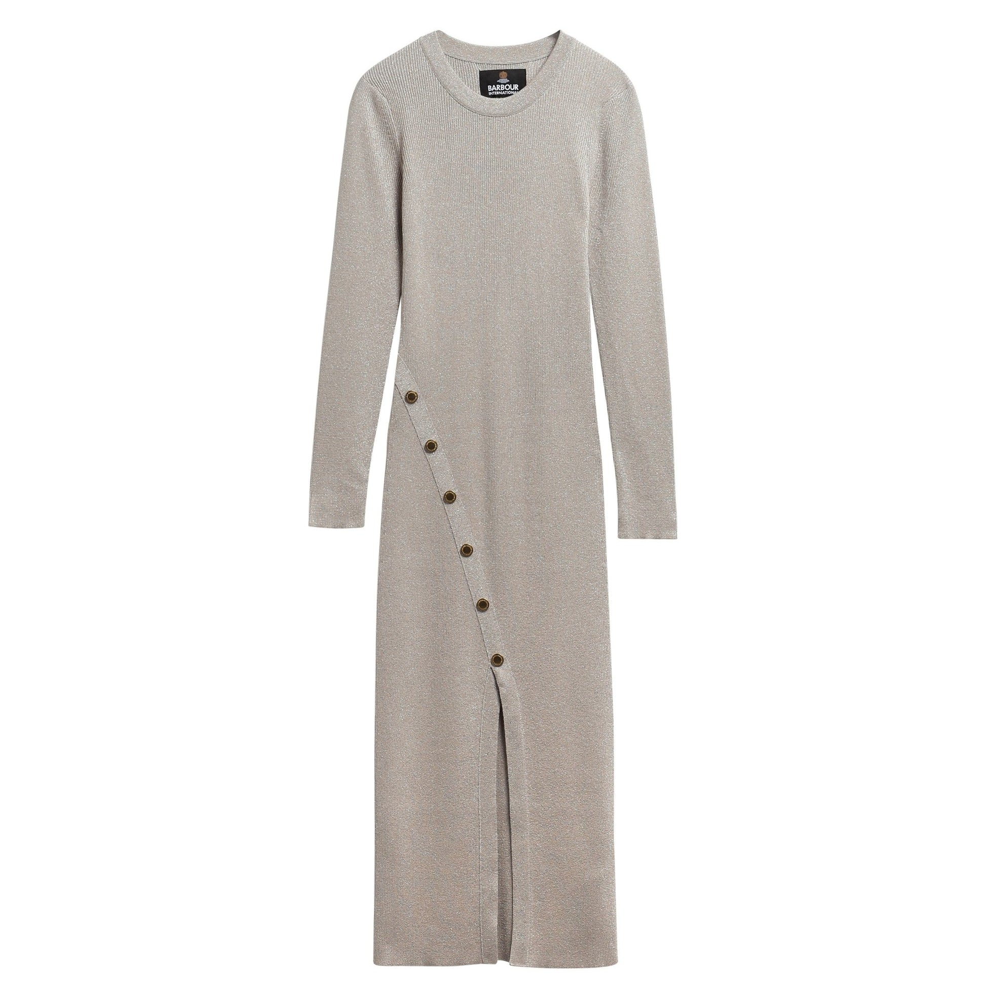 Young Ideas & Henmores -Molina Knitted Midi Dress -BR13 Nutmeg -8
