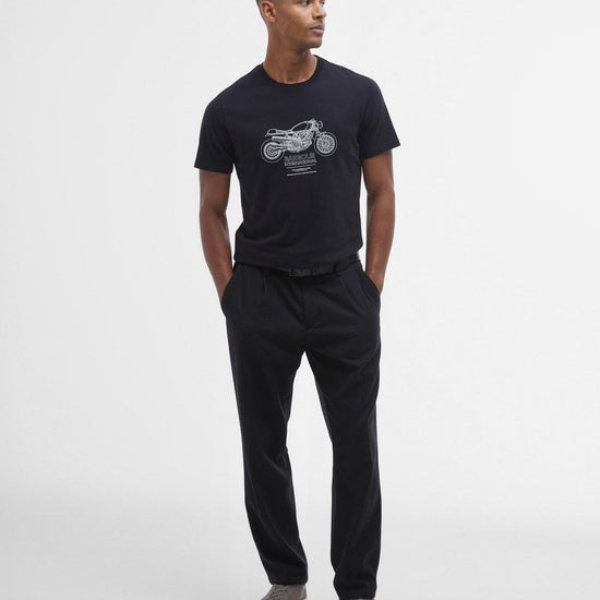 Young Ideas/Henmores - Morley Graphic T-Shirt - BK11 Black - M