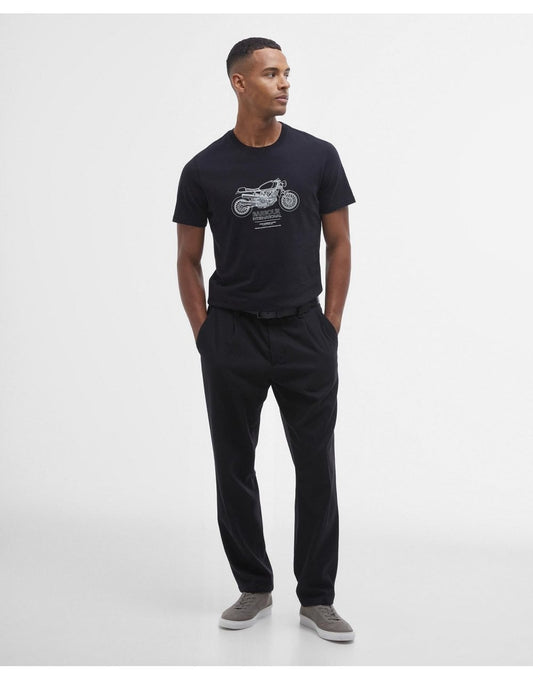 Young Ideas/Henmores - Morley Graphic T-Shirt - BK11 Black - M