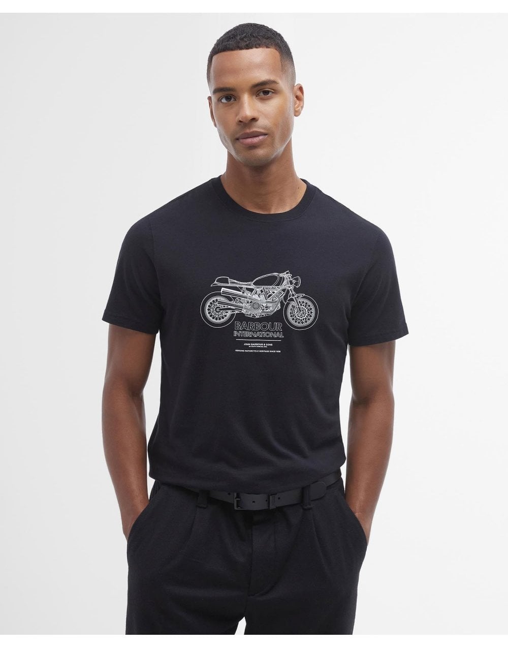 Young Ideas/Henmores - Morley Graphic T-Shirt - BK11 Black - M