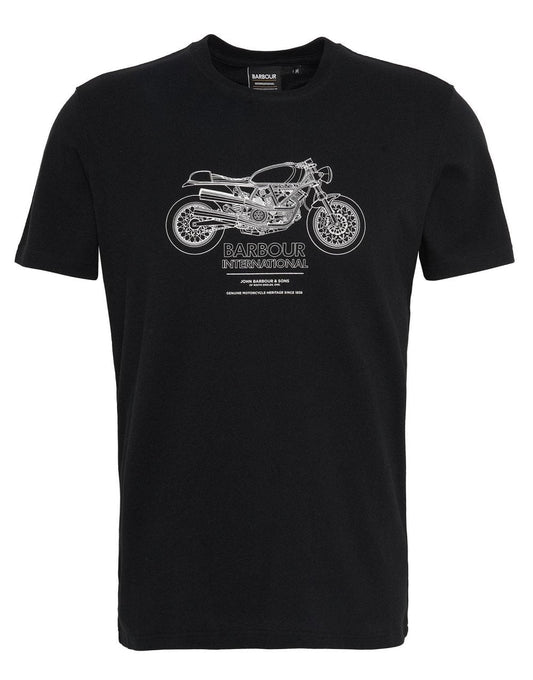 Young Ideas/Henmores - Morley Graphic T-Shirt - BK11 Black - M