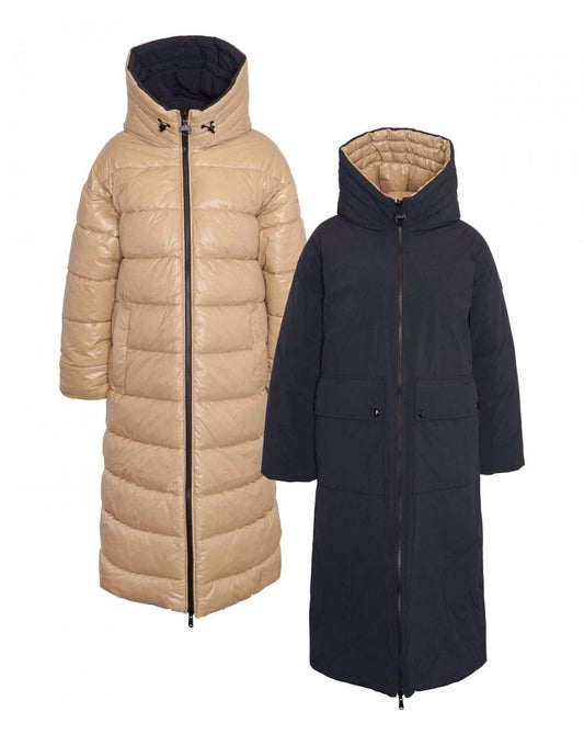 Young Ideas/Henmores - Myers Reversible Showerproof Coat - BK11 Black/Light Trench - 8