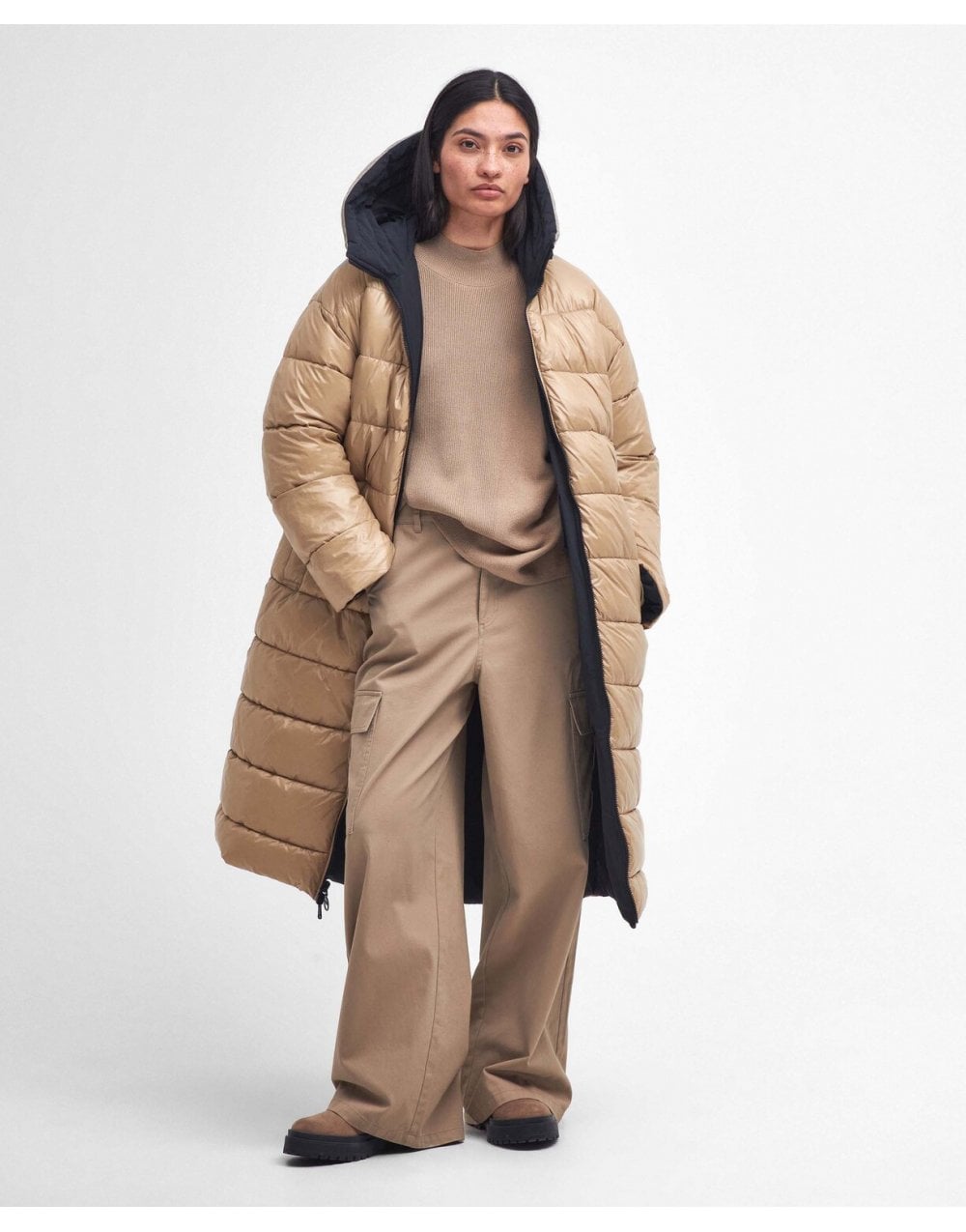 Young Ideas/Henmores - Myers Reversible Showerproof Coat - BK11 Black/Light Trench - 8