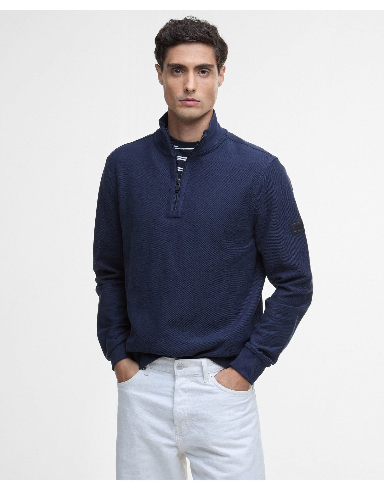 Young Ideas/Henmores - Samuel Funnel Neck - GY18 Mist - M