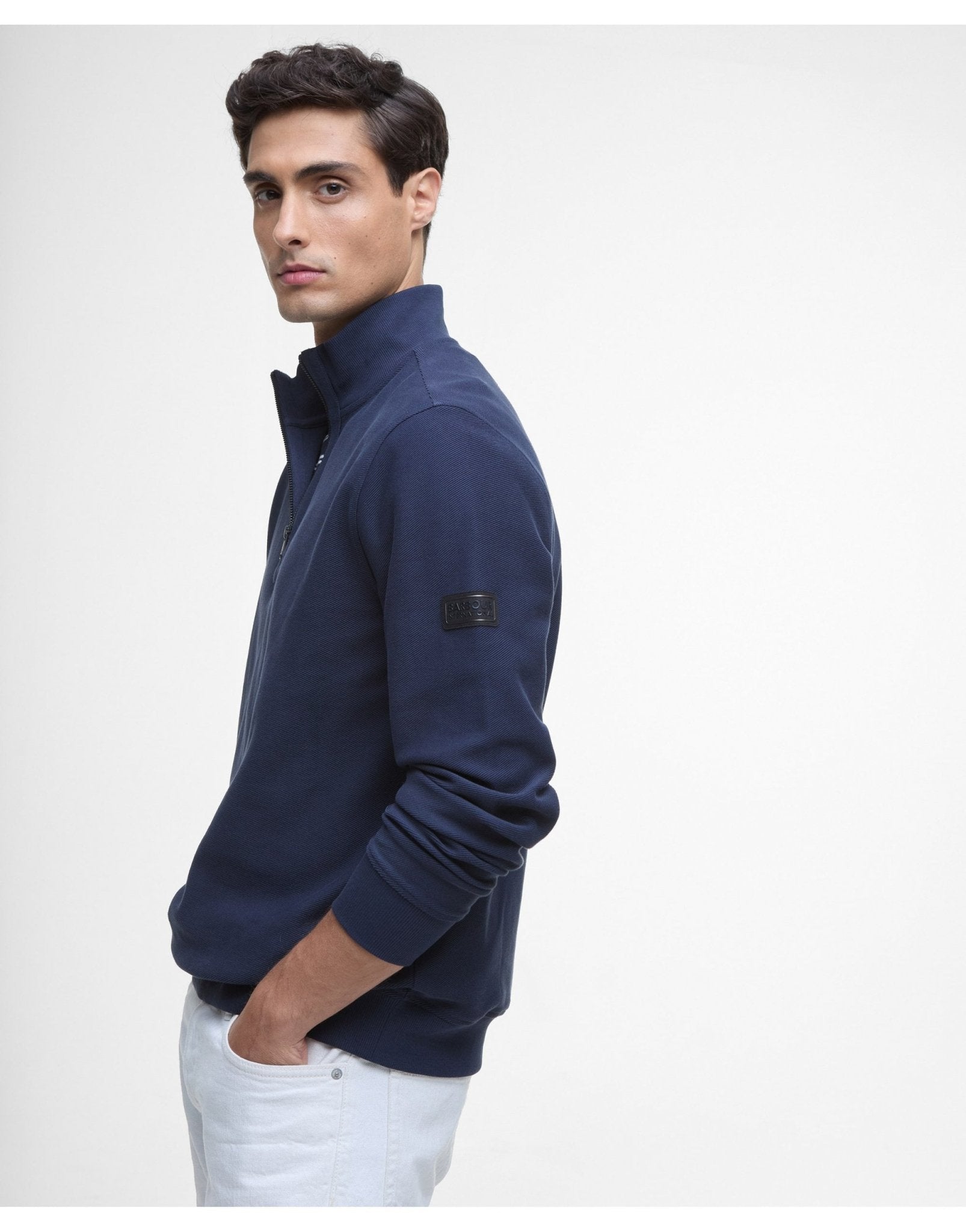 Young Ideas/Henmores - Samuel Funnel Neck - GY18 Mist - M