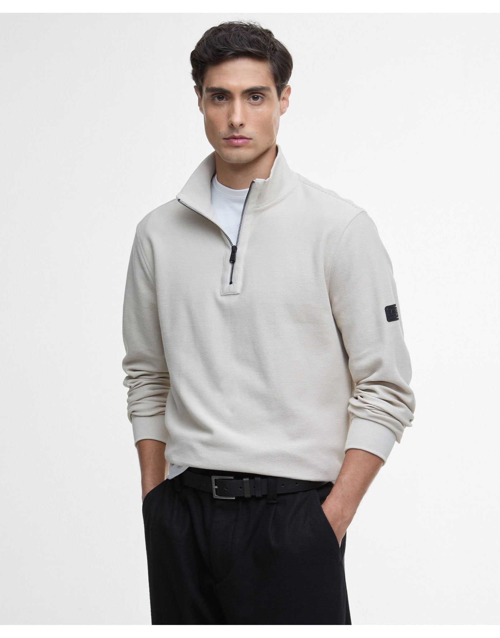 Young Ideas/Henmores - Samuel Funnel Neck - GY18 Mist - M