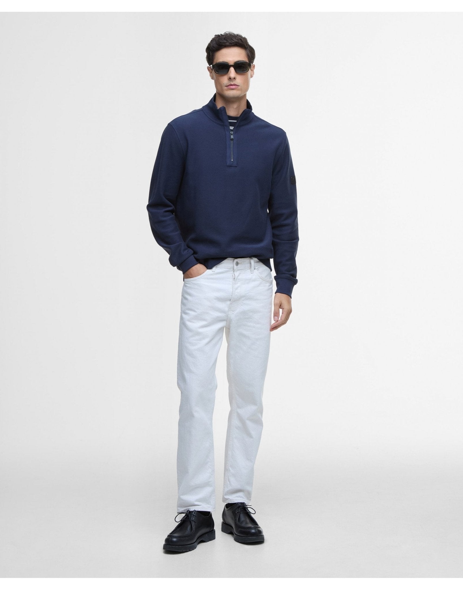 Young Ideas/Henmores - Samuel Funnel Neck - GY18 Mist - M