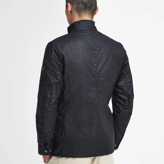 Young Ideas & Henmores -Tourer Duke Wax Jacket -BK11 Black -S