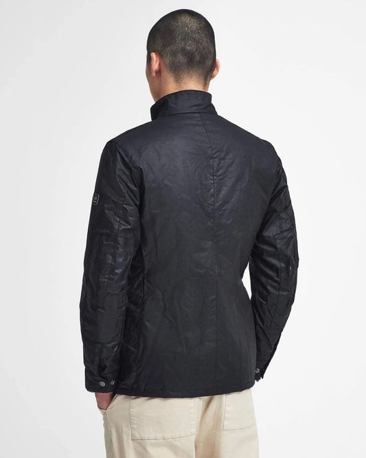 Young Ideas & Henmores -Tourer Duke Wax Jacket -BK11 Black -S