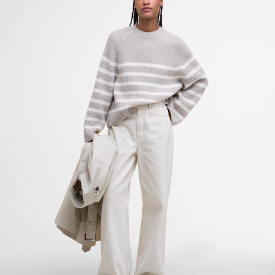 Young Ideas/Henmores - Irene Knitted Jumper - BE11 Oat Stripe - 8