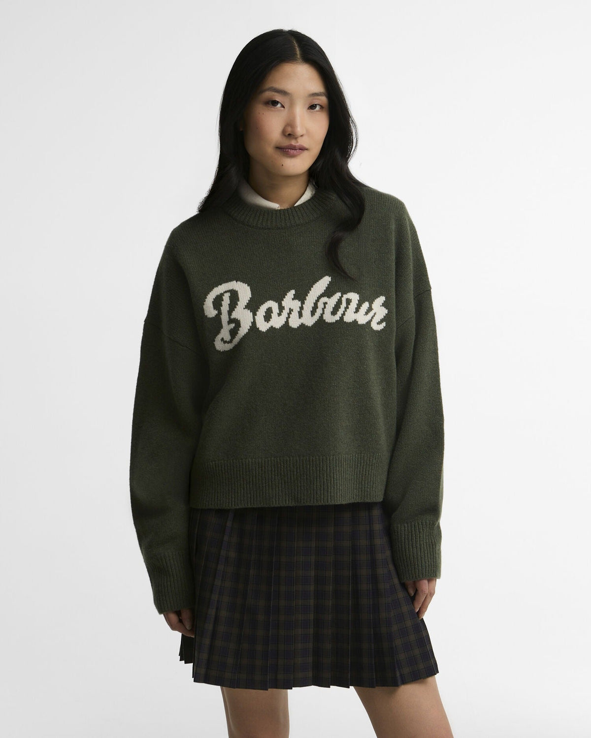 Young Ideas & Henmores -Ivybridge Knitted Jumper -OL71 Olive -6