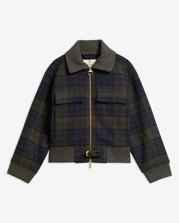 Young Ideas & Henmores -Ivybridge Overshirt -TN43 Shadow Classic Tartan -8