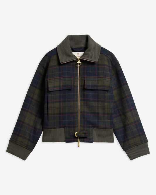 Young Ideas & Henmores -Ivybridge Overshirt -TN43 Shadow Classic Tartan -8