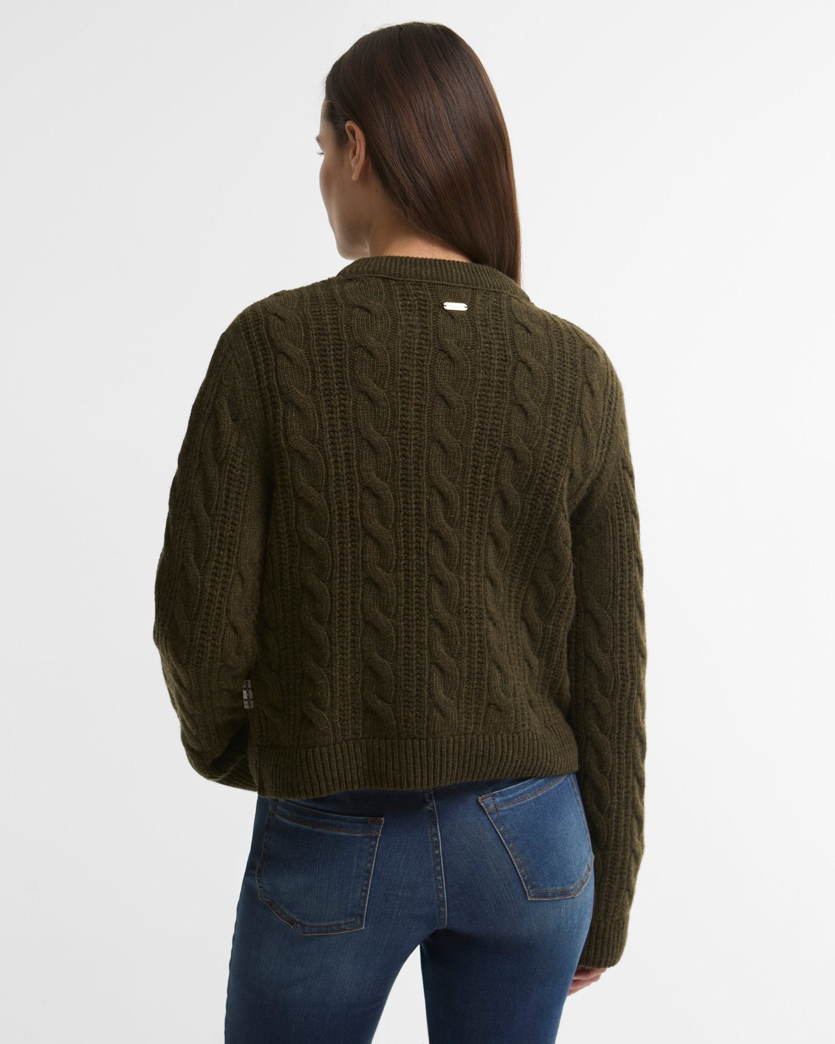 Young Ideas & Henmores -Joan Knitted Jumper -OL71 Olive -8