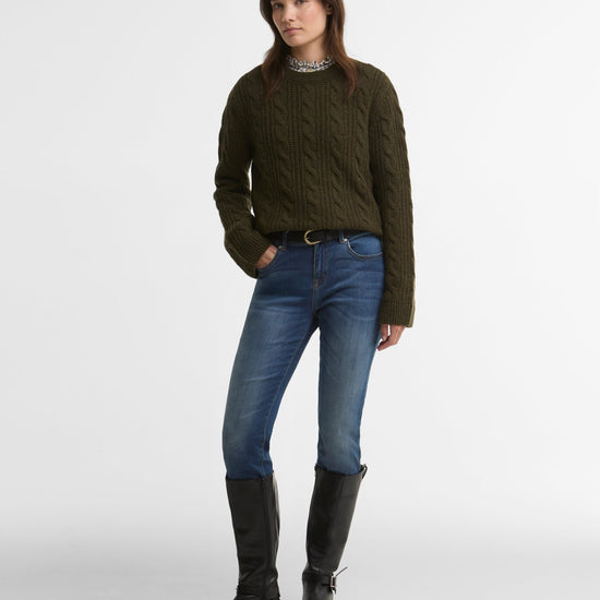 Young Ideas & Henmores -Joan Knitted Jumper -OL71 Olive -8