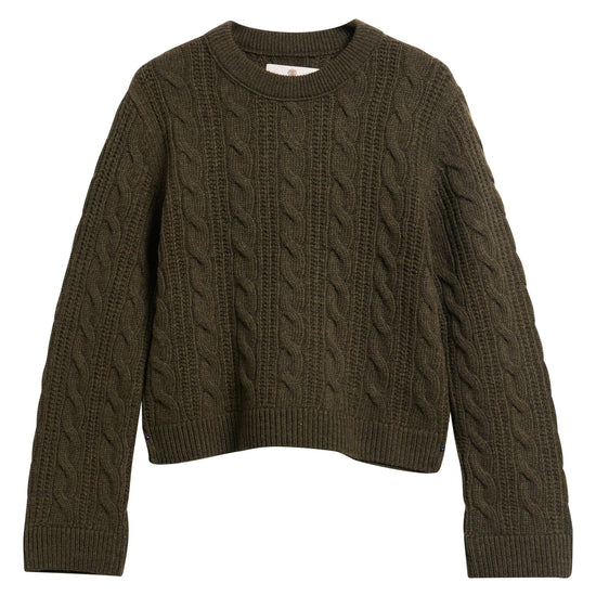 Young Ideas & Henmores -Joan Knitted Jumper -OL71 Olive -8