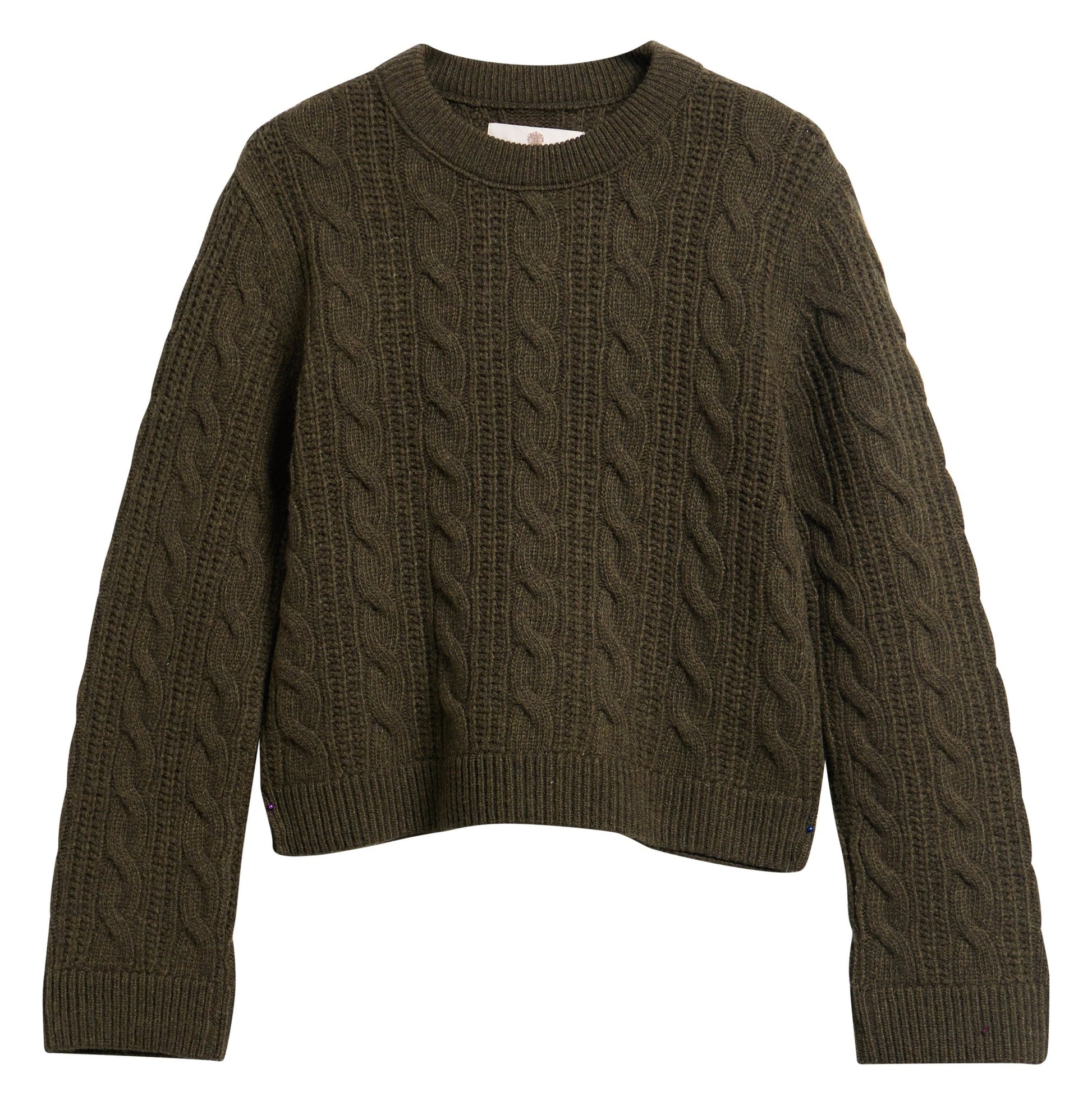 Young Ideas & Henmores -Joan Knitted Jumper -OL71 Olive -8