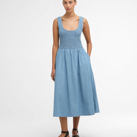 Young Ideas & Henmores - Josie Midi Dress - BL27 Chambray - 8