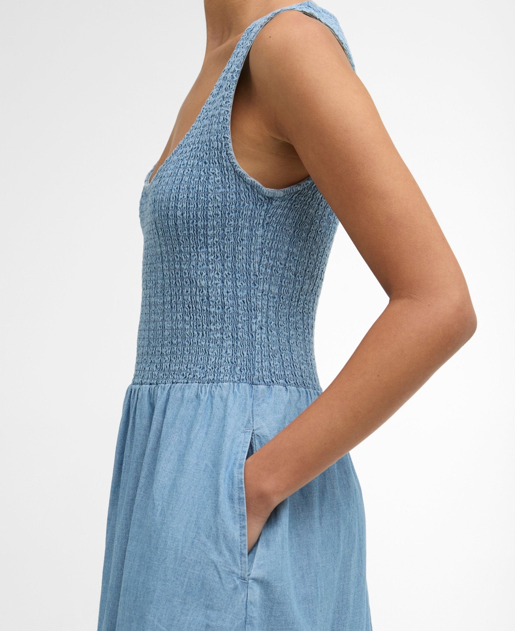 Young Ideas & Henmores - Josie Midi Dress - BL27 Chambray - 8