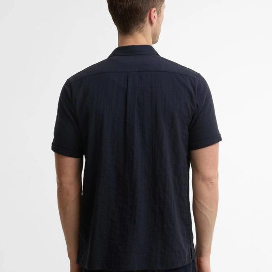 Young Ideas & Henmores - Kingswood Ripstop Summer Shirt - NY74 Dark Navy - M