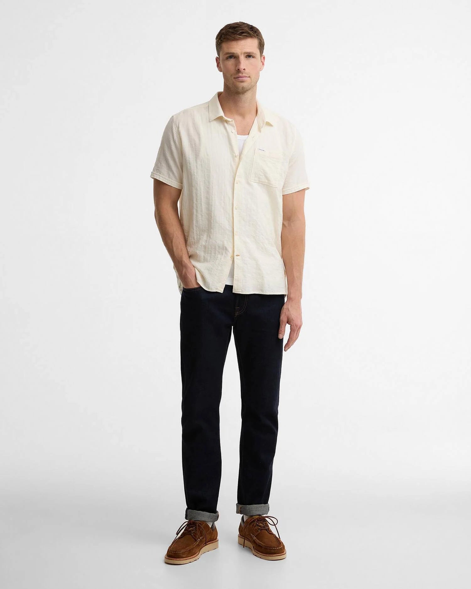 Young Ideas & Henmores - Kingswood Ripstop Summer Shirt - WH32 Whisper White - M