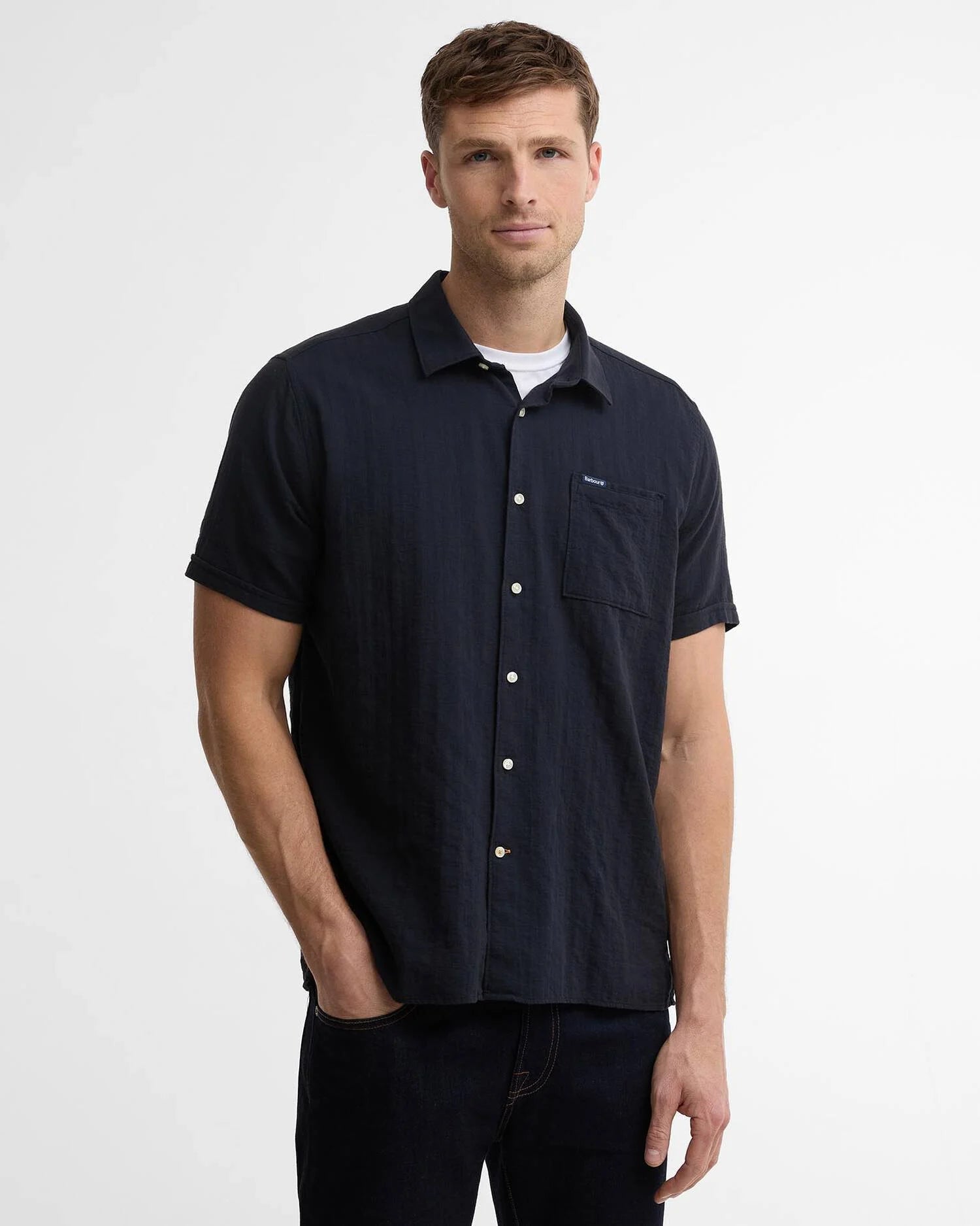 Young Ideas & Henmores - Kingswood Ripstop Summer Shirt - NY74 Dark Navy - M