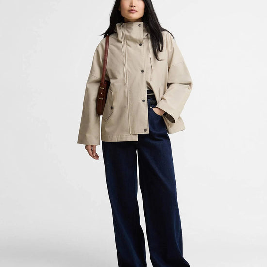 Young Ideas & Henmores - Kingswood Showerproof Jacket - SN11 Light Sand/Navy Gingham - 8